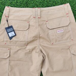 TRUE RELIGION Cargo Pants Men's Size W32 Travertine Color Beige Relaxed Fit